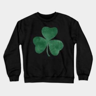 Distressed Saint Patrick's Day Lucky Shamrock Clover Crewneck Sweatshirt